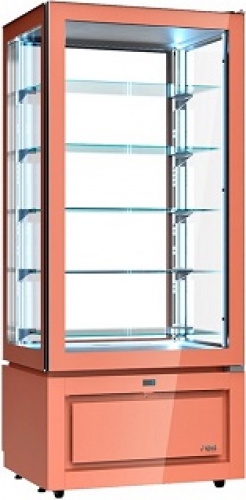 Upright Display Case Orange Line