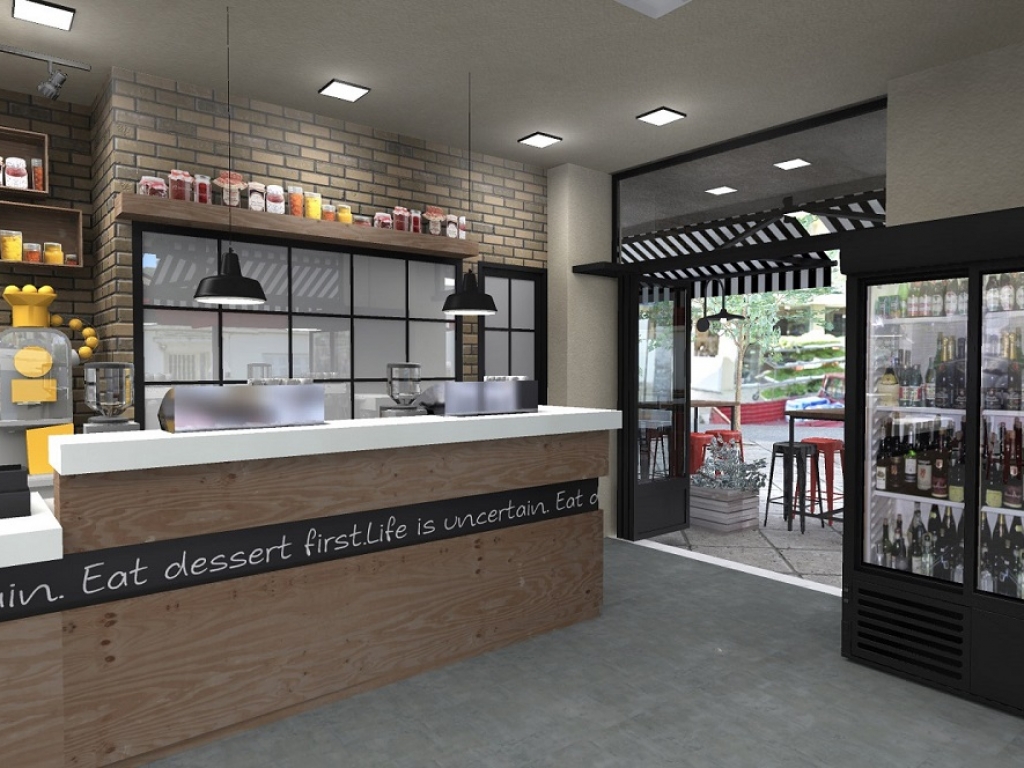 Snack-Cofee Shop Photorealistics 3D