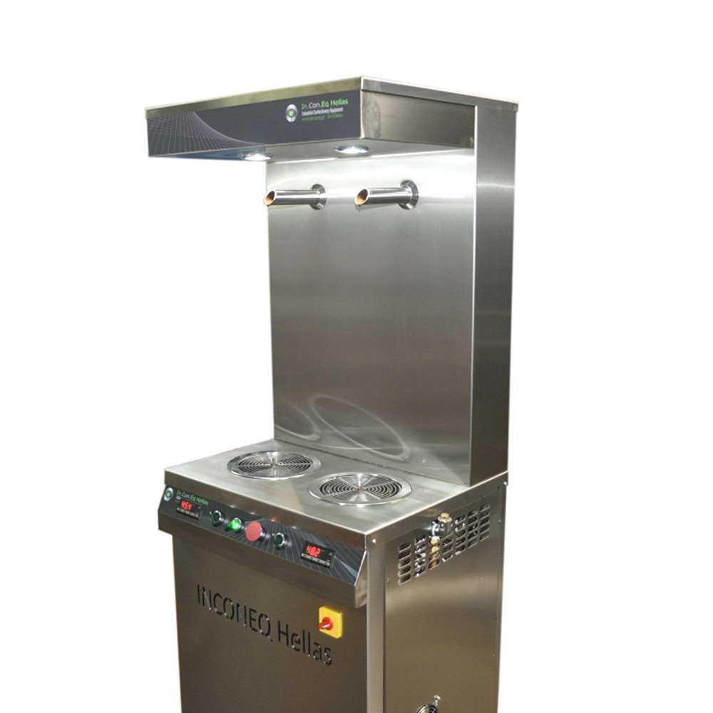 Grifo de doble chocolate vertical
