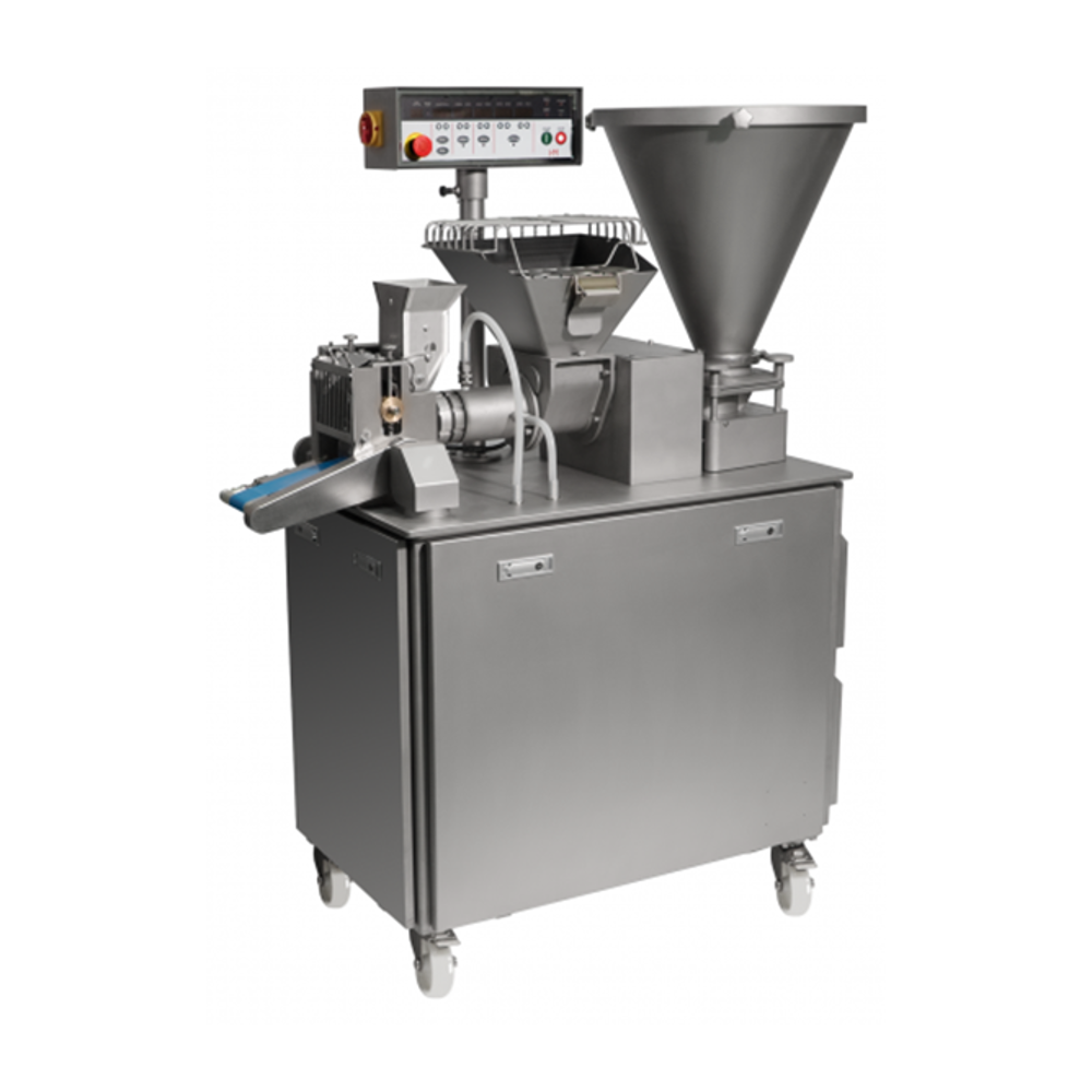 Máquina de empanadillas y productos rellenos