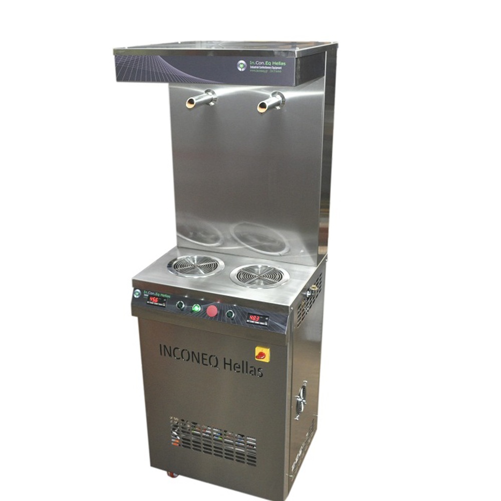 Grifo de doble chocolate vertical