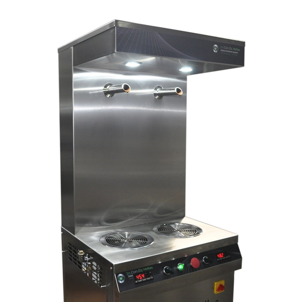 Grifo de doble chocolate vertical
