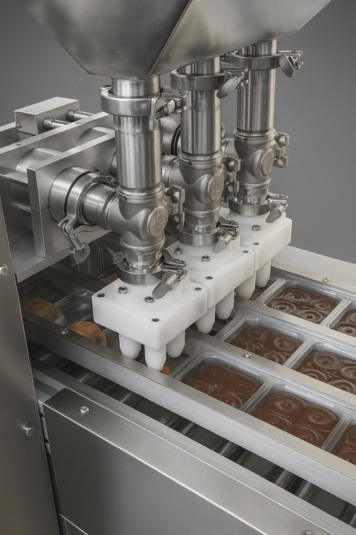 Chaîne de production de desserts