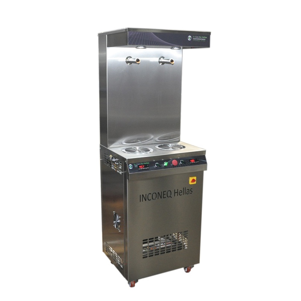Grifo de doble chocolate vertical
