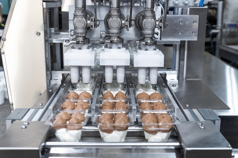 Chaîne de production de desserts