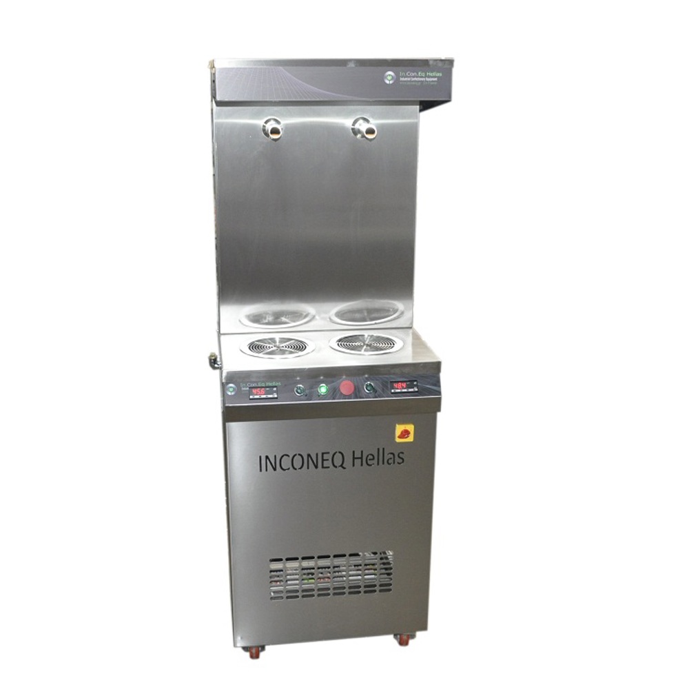 Grifo de doble chocolate vertical