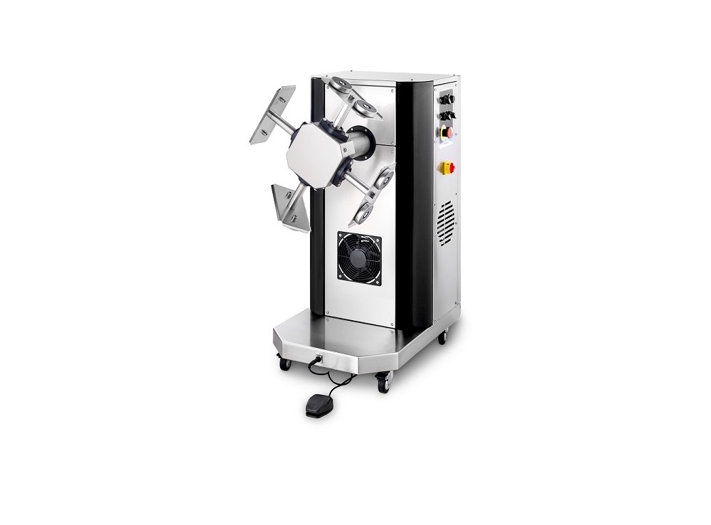 Dispositif rotatif automatique pour coquilles de chocolat